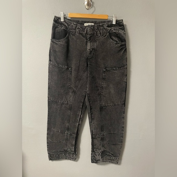 NWT Free People We The Free Supersonic Slim Crop Jeans in Black. Size 8 - Picture 5 of 11